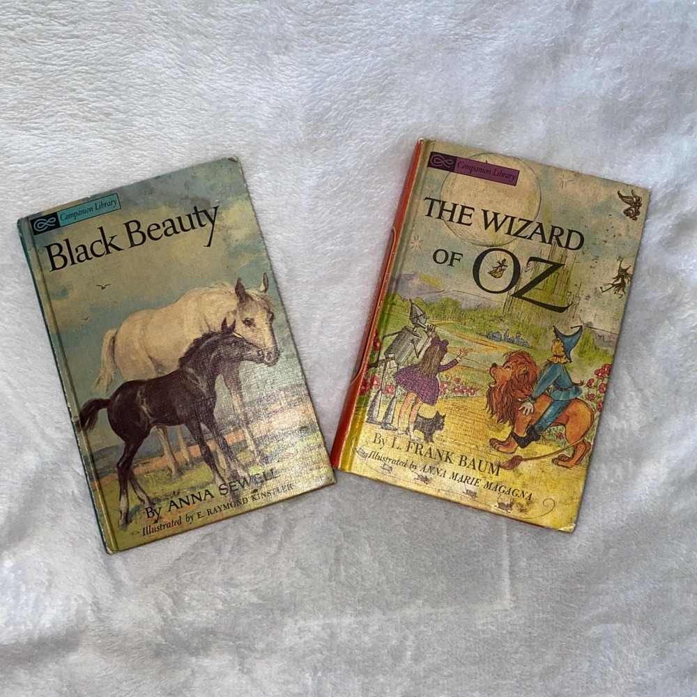 Bundle of Vintage Books: The Jungle Book, Black Beauty, Call Of The Wild & Wizar